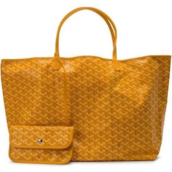 Goyardine St. Louis PM Canvas Tote handbag Yellow